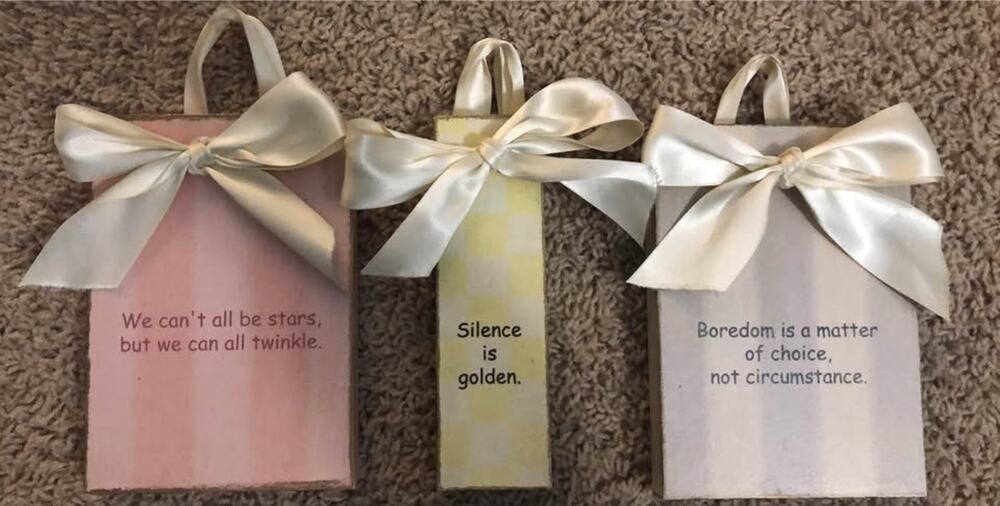 Cute Decorative Trio of Signs